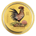 1 oz 2005 Lunar Year of the Rooster Colourized Gold Coin | Perth Mint