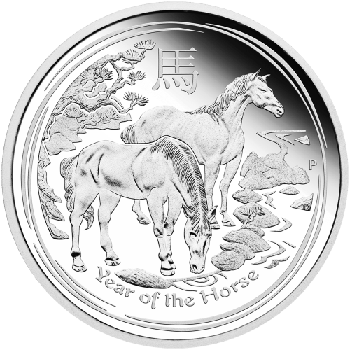 1 kilo 2014 Lunar Year of the Horse Silver Proof Coin | Perth Mint