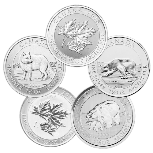 Notre sélection de pièce 1,5 once d'argent de la MRC Année aléatoire | Monnaie royale canadienne