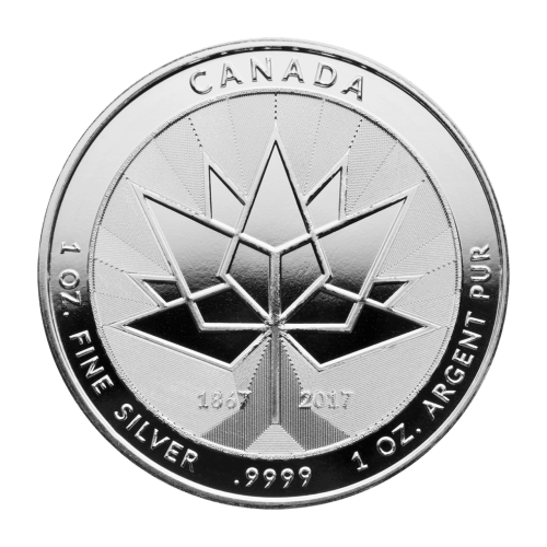 1 oz 2017 Canada 150th Anniversary Silver Round | Royal Canadian Mint