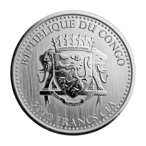 1 oz 2017 Congo Silverback Gorilla Silver Coin | Scottsdale Mint