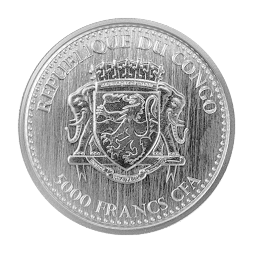 1 oz 2016 Congo Silverback Gorilla Silver Coin | Scottsdale Mint