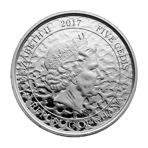 Pièce 1 once d'argent Léopard africain de la République du Ghana 2017