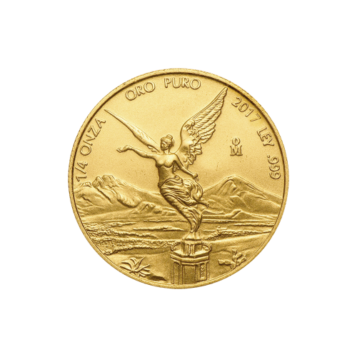 Pièce 1/4 d'once d'or Libertad mexicaine 2017