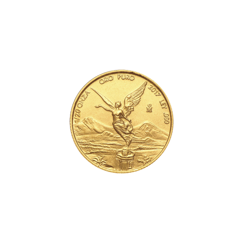 Pièce 1/20 once d'or Libertad mexicaine 2017