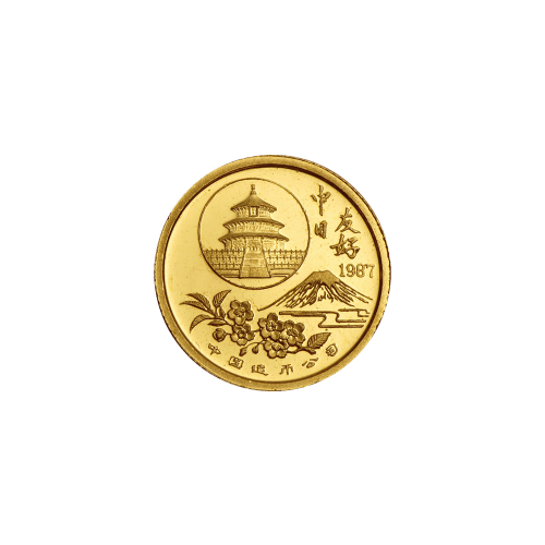 1/20 oz 1987 Panda Sino-Japanese Friendship Gold Coin PF