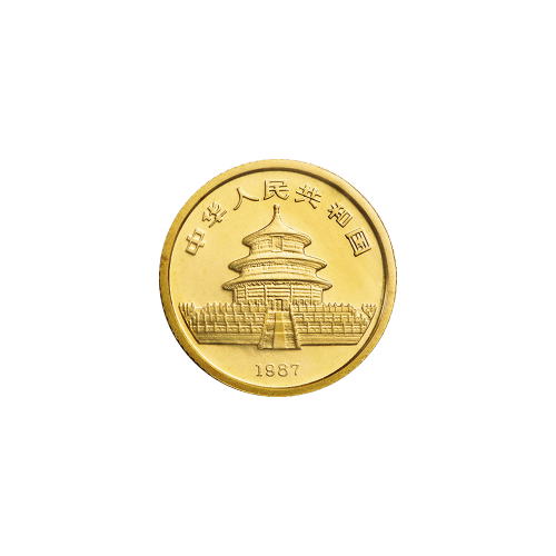 1/20 oz 1987 Chinese Panda Gold Coin | Chinese Mint
