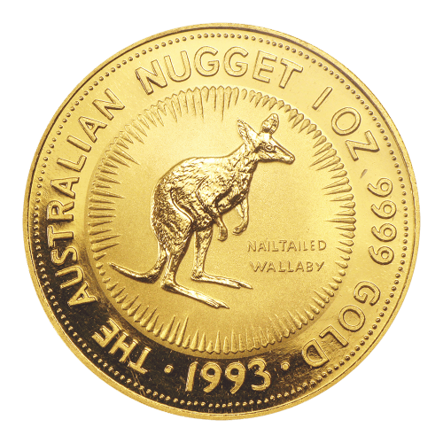 Pièce 1 once d'or Pépite australienne 1993 | Monnaie de Perth