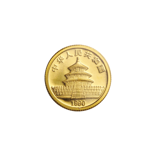 1/20 oz 1990 Chinese Panda Gold Coin | Chinese Mint | Silver Gold