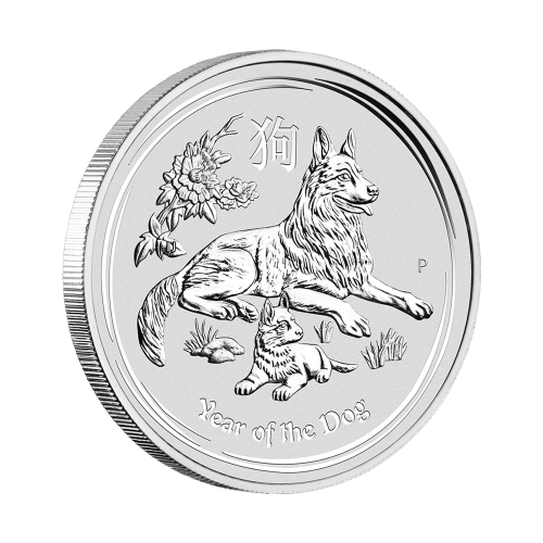 1/2 oz 2018 Lunar Year of the Dog Silver Coin | Perth Mint