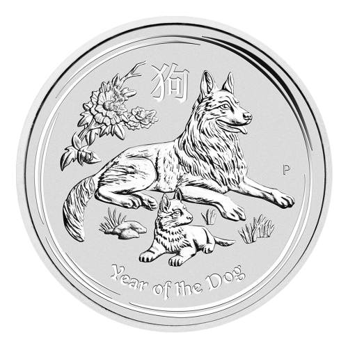 1 oz 2018 Lunar Year of the Dog Silver Coin | Perth Mint