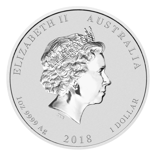 1 oz 2018 Lunar Year of the Dog Silver Coin | Perth Mint