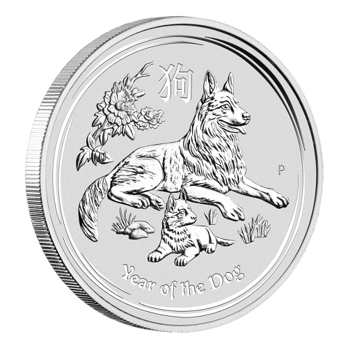 1 oz 2018 Lunar Year of the Dog Silver Coin | Perth Mint