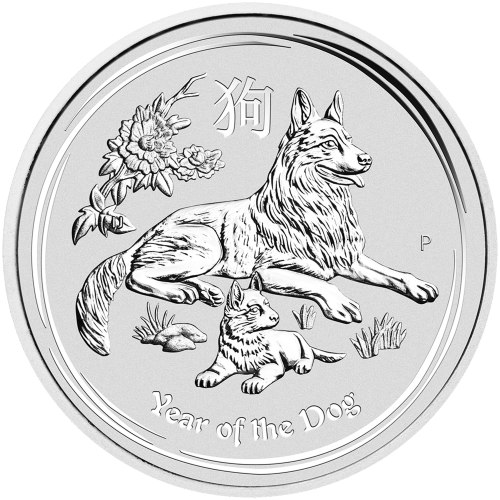 1 kilo 2018 Lunar Year of the Dog Silver Coin | Perth Mint