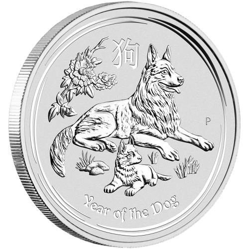 1 kilo 2018 Lunar Year of the Dog Silver Coin | Perth Mint