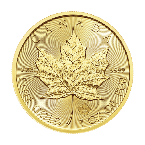 Pièce 1 once d'or Feuille d'érable en or canadienne 2018 | Monnaie royale canadienne