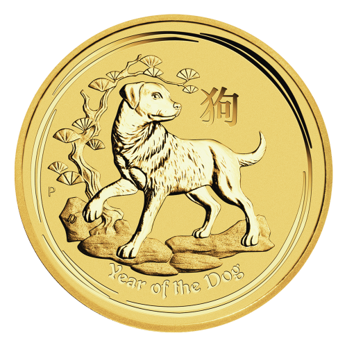 1 oz 2018 Lunar Year of the Dog Gold Coin | Perth Mint