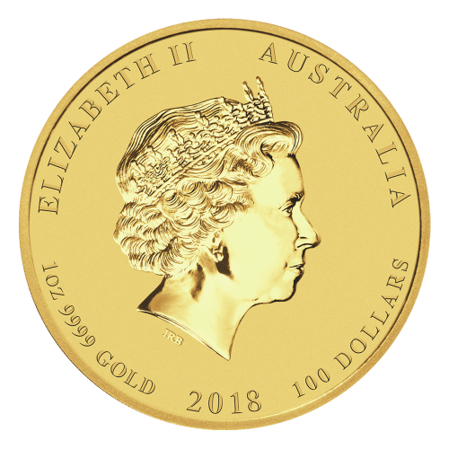 1 oz 2018 Lunar Year of the Dog Gold Coin | Perth Mint