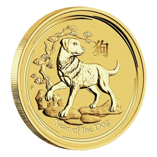 1 oz 2018 Lunar Year of the Dog Gold Coin | Perth Mint