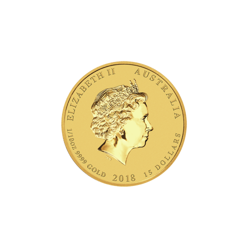 1/10 oz 2018 Lunar Year of the Dog Gold Coin | Perth Mint
