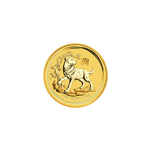 1/20 oz 2018 Lunar Year of the Dog Gold Coin | Perth Mint