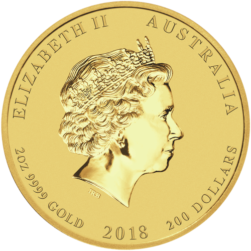 2 oz 2018 Lunar Year of the Dog Gold Coin | Perth Mint