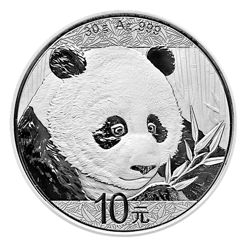 Pièce 30 grammes d'argent Panda Chine 2018