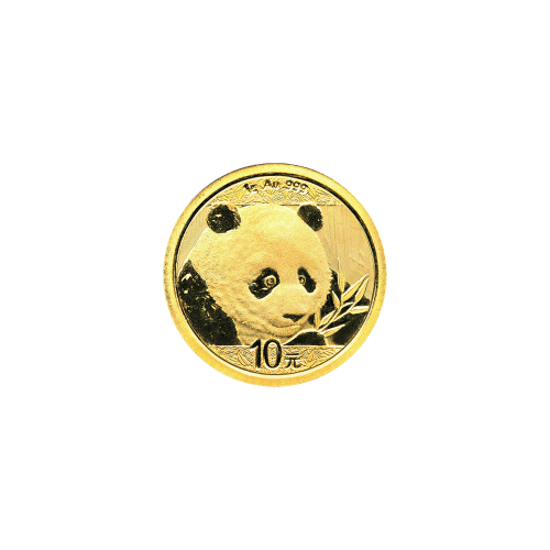 Pièce 1 gramme d'or Panda Chine 2018