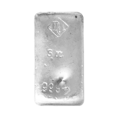 5 oz Vintage Silver Bar | Johnson Matthey