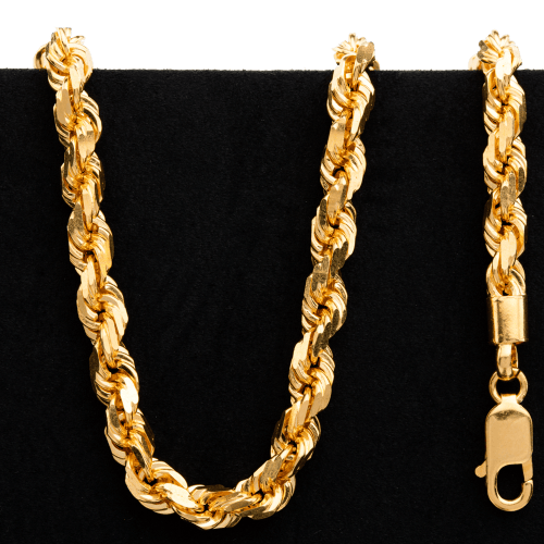 Collier en or 22 carats de style torsadé de 16,6 grammes