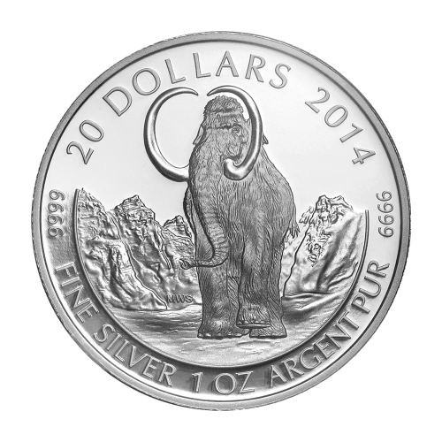 1 oz 2014 Woolly Mammoth NGC PF-69 (ER) Silver Coin
