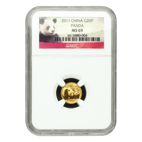 1/20 oz 2011 Chinese Panda NGC MS 69 Gold Coin | Chinese Mint