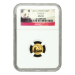 Pièce d'or Panda Chine NGC MS 69 2011 1/20 once