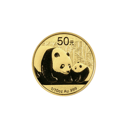 Pièce d'or Panda Chine PCGS MS 70 2011 1/10 once