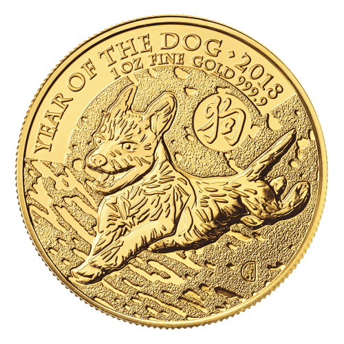 Pièce 1 once d'or Année lunaire du Chien 2018 | La Monnaie royale