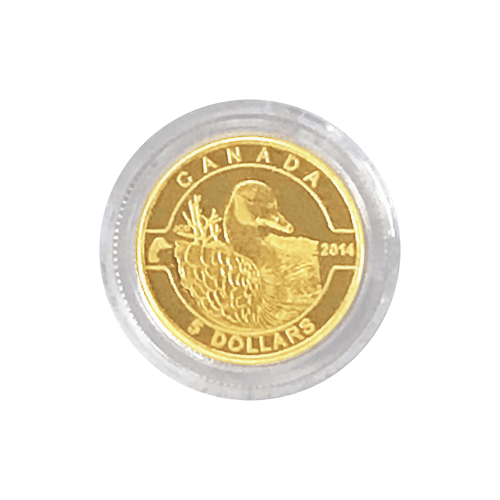 Ensemble de 4 pièces d'or Ô Canada 2014 de 1/10 once