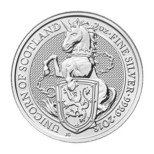 Pièce 2 onces d'argent Les Bêtes de la Reine Licorne d'Écosse 2018 | La Monnaie royale