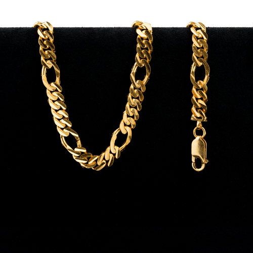 Collier en or 22 carats fantaisie de style Figarucci de 51,3 grammes