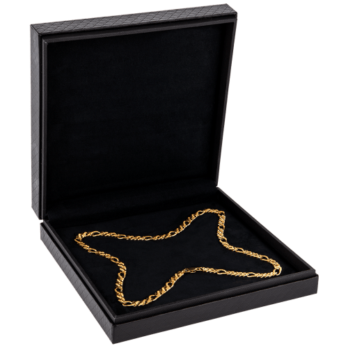 Collier en or 22 carats fantaisie de style Figarucci de 51,3 grammes