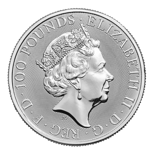 Pièce 1 once de platine Les Bêtes de la Reine : Griffon d'Édouard III 2018 | La Monnaie royale