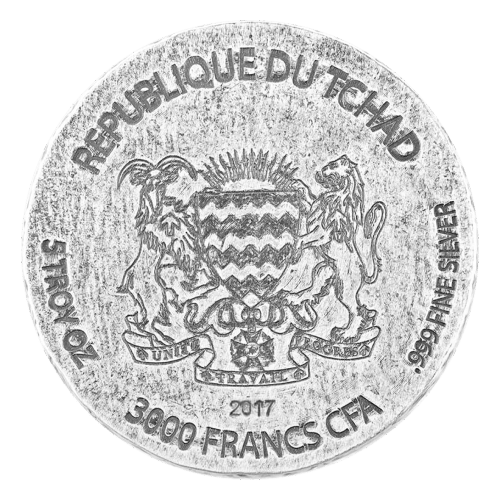 5 oz 2017 Egyptian Relic Series Queen Nefertiti Silver Coin