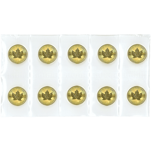Pièce d'or Feuille d'érable canadienne scellée Flex 2017 de 1 once