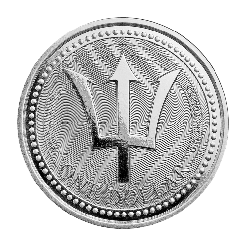 1 oz 2017 Barbados Trident Silver Coin