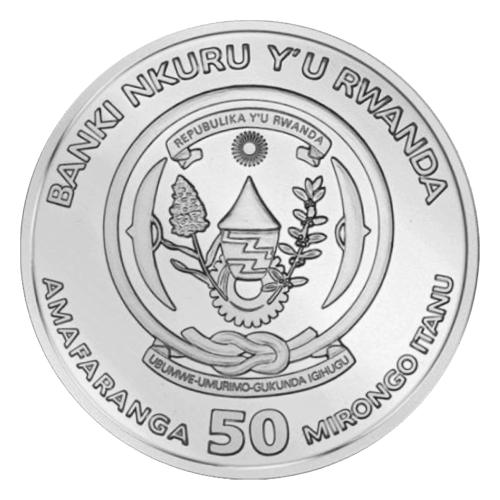 Pièce 1 once d'argent Lunaire Année du Chien du Rwanda 2018