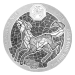Pièce 1 once d'argent Lunaire Année du Chien du Rwanda 2018
