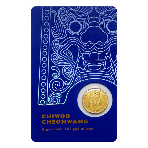 1/10 oz 2017 South Korean Chiwoo Cheonwang (Blue Assay) Gold Round