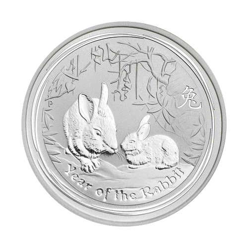 1/2 oz 2011 Lunar Year of the Rabbit Silver Coin | Perth Mint