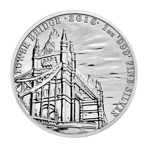 Pièce 1 once d'argent Tower Bridge | Monuments de la Grande-Bretagne 2018
