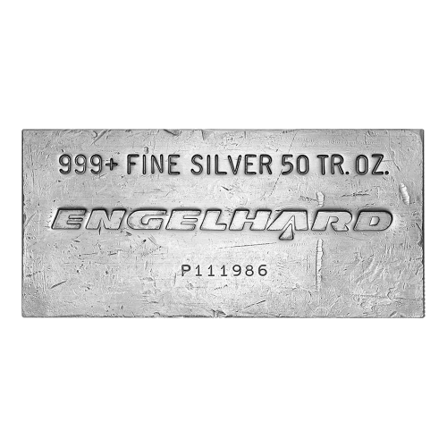 50 oz Engelhard Vintage Silver Bar | Engelhard