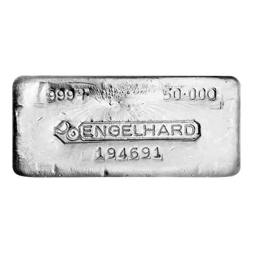 50 oz Engelhard Vintage Silver Bar | Engelhard